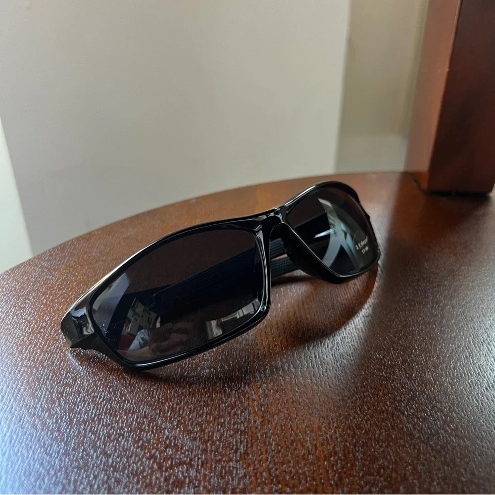 ASOS AJ Morgan black retro wraparound matrix sunglasses